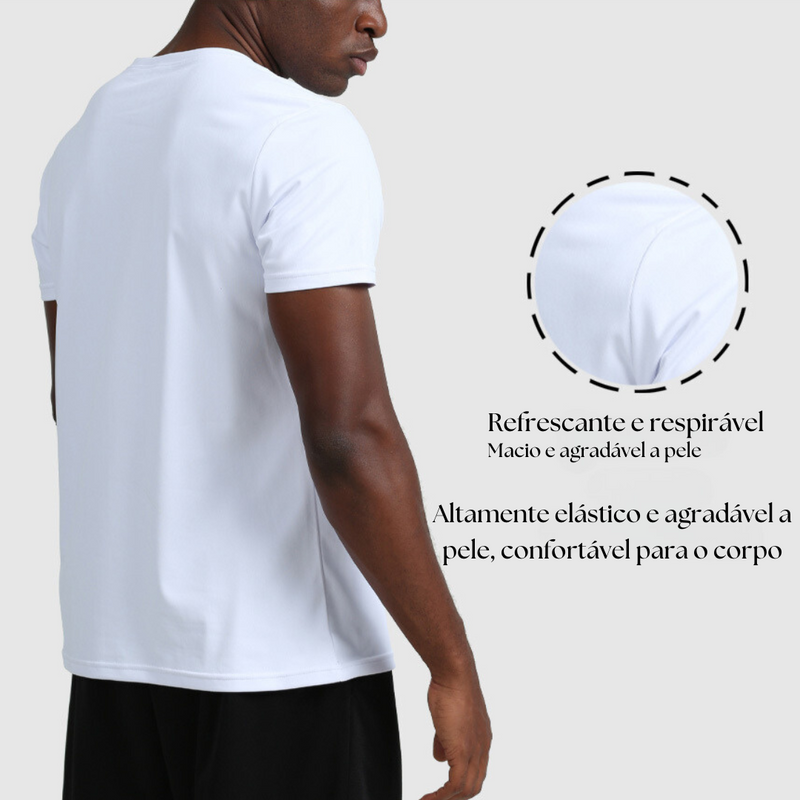 Camisa Masculina Esportiva Fitness Manga Curta