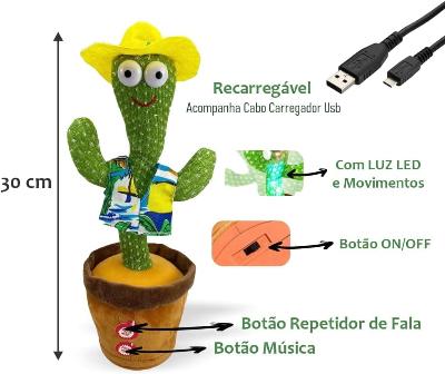 Cacto Dançante Falante - FunToy®